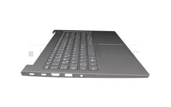 AP2XE000H00 teclado incl. topcase original Lenovo DE (alemán) gris oscuro/canaso