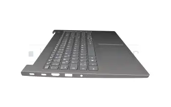 AP2XE000H00 teclado incl. topcase original Lenovo DE (alemán) gris oscuro/canaso