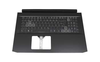 AP3BH000220-HA25 teclado incl. topcase original Acer DE (alemán) negro/negro con retroiluminacion