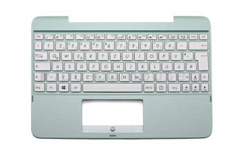 ASM15C16D0-9201 teclado incl. topcase original Chicony DE (alemán) blanco/verde