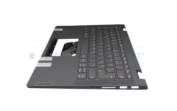 AYP6Y-100094 teclado incl. topcase Lenovo DE (alemán) gris oscuro/canaso (platinum grey)