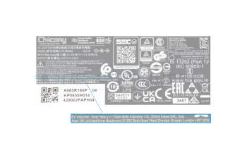 Acer Aspire (Z1-623) original cargador 65 vatios