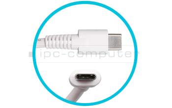 Acer TravelMate B5 TMB514-31-TCO original cargador USB-C 45 vatios blanca