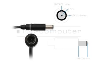 Alternativa para 0XG0WK cargador original Dell 65 vatios delgado