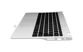 Alternativa para 60.SHEN7.007 teclado incl. topcase original Acer DE (alemán) negro/blanco