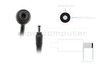 Asus K73SD original cargador 120 vatios pequeño (diseño ligero y compacto)