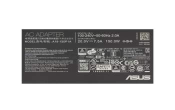 Asus ROG Strix G731GT original cargador 150 vatios angular Logotipo ROG