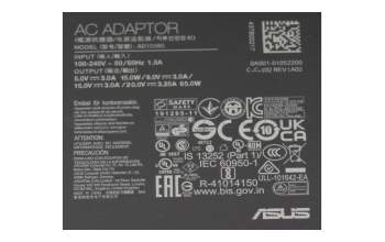 Asus VivoBook 18 M1807 original cargador USB-C 65 vatios