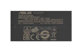 Asus ZenBook 14X OLED UM5401QA original cargador USB-C 65 vatios EU wallplug
