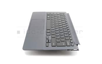 BA61-01803L teclado incl. topcase original Samsung DE (alemán) negro/antracita con retroiluminacion