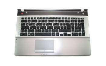 BA96-06101A teclado incl. topcase original Samsung DE (alemán) negro/plateado
