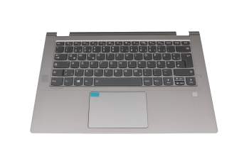 BFG10234001 teclado incl. topcase original Lenovo DE (alemán) gris/plateado con retroiluminacion