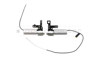 Bisagras derecha y izquierda para la pantalla (plata) original para Lenovo Yoga C740-14IML (81TC)