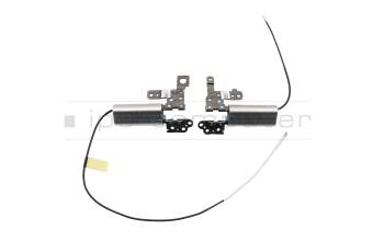 Bisagras derecha y izquierda para la pantalla (plata) original para Lenovo Yoga C740-14IML (81TC)