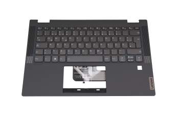 C550-14 teclado incl. topcase original Lenovo DE (alemán) gris/canaso con retroiluminacion