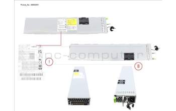 Fujitsu DX S4 HE SPARE FE/CE PSU para Fujitsu Eternus DX8900 S4