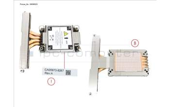 Fujitsu CA05973-8267 RX2530M7 EVAC HEATSINK