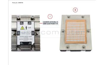 Fujitsu CA05976-0319 1U CPU HEATSINK_AL