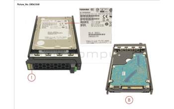 Fujitsu HD SAS 12G 300GB 15K para Fujitsu PrimeQuest 3800B