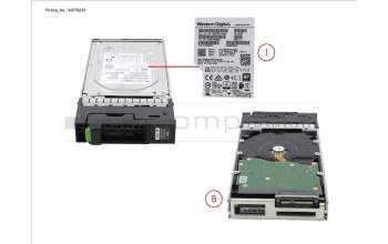 Fujitsu DX S3/S4 HD DRIVE 3.5\" 8TB 7.2K para Fujitsu Eternus DX8900 S4