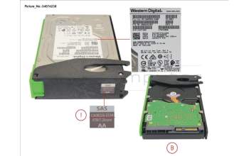 Fujitsu DX S3/S4 HDDE HD DRIVE 4TB 7.2K para Fujitsu Eternus DX8900 S4