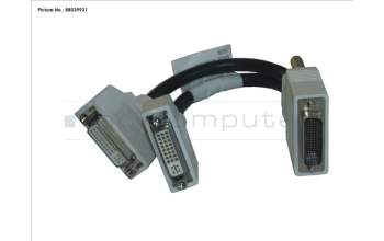 Fujitsu CABLE DMS59 TO DUAL DVI-I para Fujitsu Primergy TX1320 M3