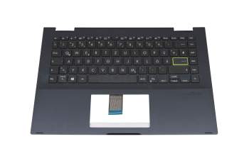 CL350VPW teclado incl. topcase original Asus DE (alemán) negro/negro (Retroiluminación)