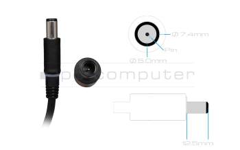 CN-01HKJ6-CH200 cargador original Dell 180 vatios redondeado