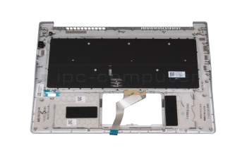 COX121060507C0 teclado incl. topcase original Acer DE (alemán) plateado/plateado con retroiluminacion