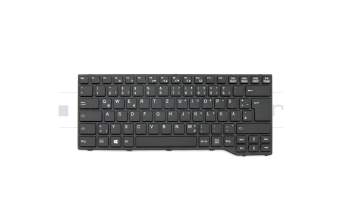 CP670815-01 teclado original Fujitsu DE (alemán) negro/negro/mate