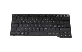 CP670815-04 teclado original Fujitsu CH (suiza) negro/negro/mate