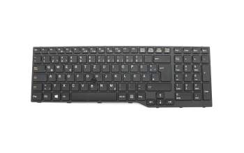 CP670826-01 teclado original Fujitsu DE (alemán) negro/negro/mate con mouse-stick