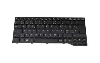 CP733750-02 teclado original Fujitsu CH (suiza) negro/negro/mate