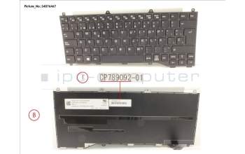 Fujitsu CP789092-XX KEYBOARD BLACK W/O TS SPAIN