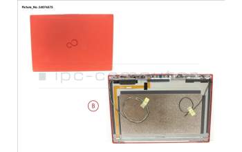 Fujitsu LCD BACK COVER RED TOUCH W/CAM para Fujitsu LifeBook U9310