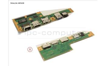 Fujitsu SUB BOARD, AUDIO/USB/LAN para Fujitsu LifeBook U7510