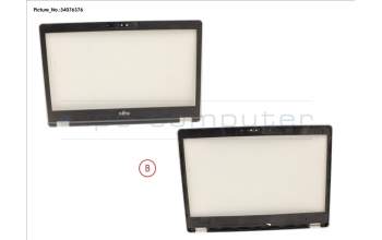 Fujitsu LCD FRONT COVER (W/ HELLO CAM) para Fujitsu LifeBook U7410