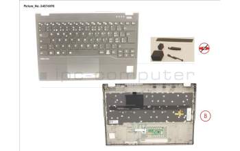 Fujitsu CP793299-XX UPPER ASSY INCL. KEYB SWISS FOR PV