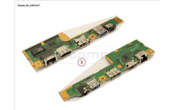 Fujitsu SUB BOARD, AUDIO/USB/LAN para Fujitsu LifeBook E5510