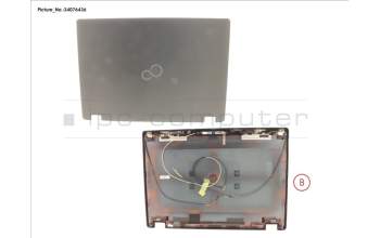 Fujitsu CP793934-XX LCD BACK COVER ASSY (FHD, W/ RGB CAMERA)