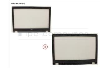 Fujitsu LCD FRONT COVER (FHD, FOR HELLO CAM) para Fujitsu LifeBook E5510