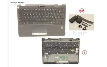 Fujitsu CP794068-XX UPPER ASSY INCL. KEYB SWISS W/FP