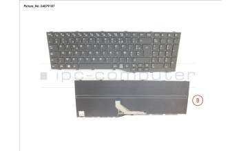 Fujitsu CP795506-XX KEYBOARD BLACK FRANCE WIN10