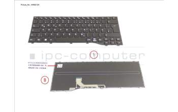 Fujitsu CP795668-XX KEYBOARD BLACK GERMANY