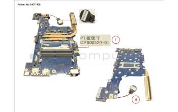 Fujitsu MAINBOARD ASSY I5 1035G1 para Fujitsu LifeBook A3510
