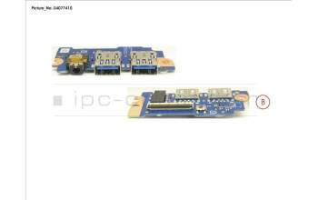 Fujitsu SUB BOARD, USB/AUDIO W/O FP para Fujitsu LifeBook A3510