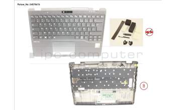 Fujitsu CP805585-XX UPPER ASSY INCL. KEYB FRANCE FOR PV