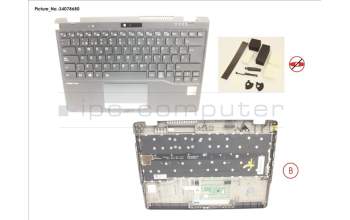 Fujitsu CP805589-XX UPPER ASSY INCL. KEYB SPAIN FOR PV