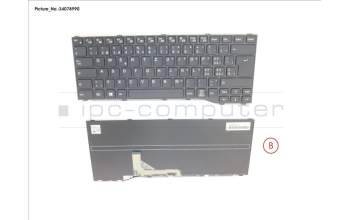 Fujitsu CP806496-XX KEYBOARD BLACK SWISS WIN10