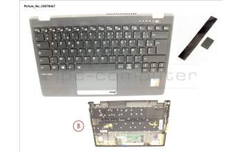 Fujitsu CP806877-XX UPPER ASSY INCL. KB FRANCE W/PV(TBT)5G